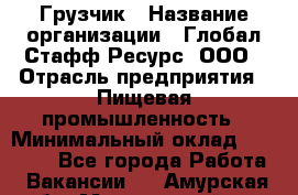 Грузчик › Название организации ­ Глобал Стафф Ресурс, ООО › Отрасль предприятия ­ Пищевая промышленность › Минимальный оклад ­ 22 000 - Все города Работа » Вакансии   . Амурская обл.,Мазановский р-н